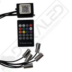 Araç Içi Atmosfer Ambiyans LED Neon Ip LED Rgb App Kontrollü 5 Parça