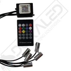 Araç Içi Atmosfer Ambiyans LED Neon Ip LED Rgb App Kontrollü 5 Parça