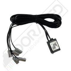Araç Içi Atmosfer Ambiyans LED Neon Ip LED Rgb App Kontrollü 5 Parça