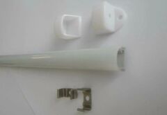 Lineer Alüminyum Boş Kasa Profil - Led Bar Boş Kasa Opak Cam 1Metre