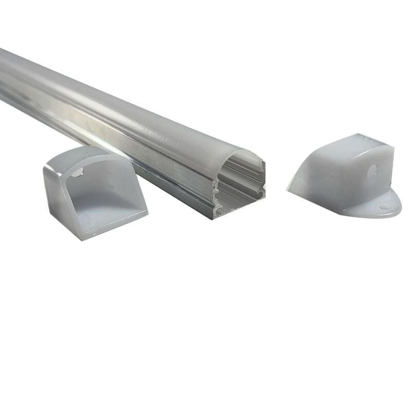 Lineer Alüminyum Boş Kasa Profil - Led Bar Boş Kasa Şeffaf Cam 1Metre