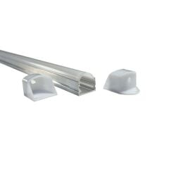 Lineer Alüminyum Boş Kasa Profil - Led Bar Boş Kasa Şeffaf Cam 1Metre