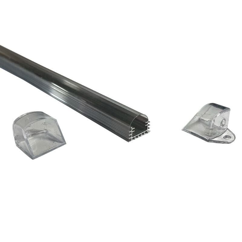 Lineer Alüminyum Boş Kasa Profil - Led Bar Boş Kasa Şeffaf Cam 1Metre