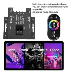 RGB Touch-Dokunmatik Led Kontrol Ses Ve Müzik Kumandası 12-24V
