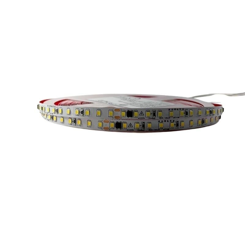 220 Volt Dim Edilebilir Şerit Led 10 Cm De Kesilebilir M/120 Led Beyaz 10M İP20