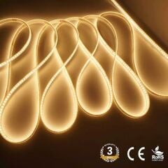 220 Volt Dim Edilebilir Şerit Led 10 Cm De Kesilebilir M/120 Led Yeşil 10M İP20
