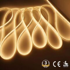 220 Volt Dim Edilebilir Şerit Led 10 Cm De Kesilebilir M/120 Led Natural Beyaz 10M İP20