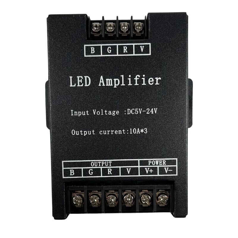 RGB Led Amplifier- Repeater Güçlendirici 12-24V 3x10A 30A