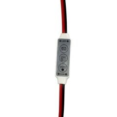 5-24 Volt 3 Tuşlu Mini Dimmer Flaşör Led Animasyon Devresi