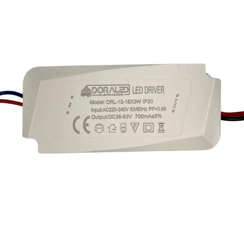 12-18X3W 700Ma 36-63V Power Led Driver IP20 Power Led Sürücü